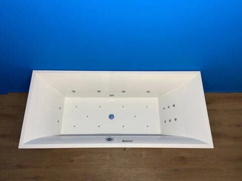 Villeroy & Boch Squaro Slimline bubbelbad met Supreme systeem 170x75 wit