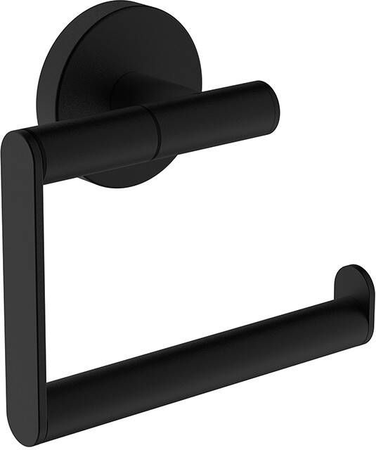 Wiesbaden Alonzo toiletrolhouder zonder klep 11 x 12 7 x 5 cm mat zwart - Foto 4