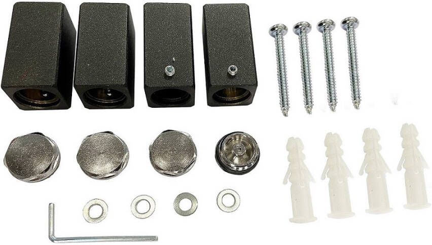 Wiesbaden Bevestigingsset antraciet T.B.V. Sierradiator Tower antraciet