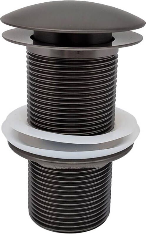 Wiesbaden Caral clickwaste afvoerplug verlengd 5 4" gunmetal 33.4474