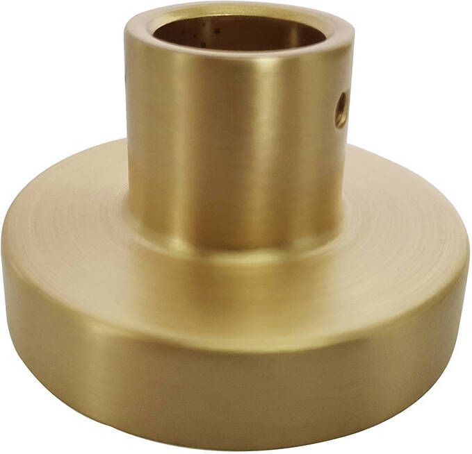 Wiesbaden Caral muurplaat voor thermostatische regendoucheset opbouw geborsteld messing