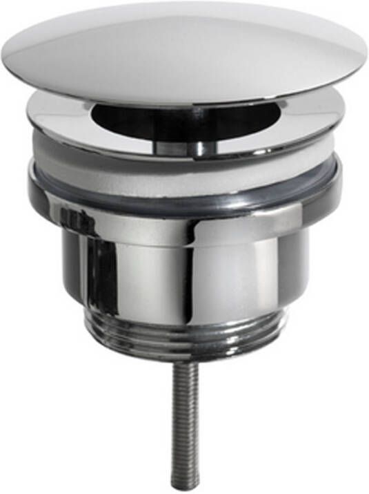 Wiesbaden Afvoerplug UniMatch Caral | 5 4" | Vaste waste (niet afsluitbaar) | Messing | Rond | Chroom - Foto 3