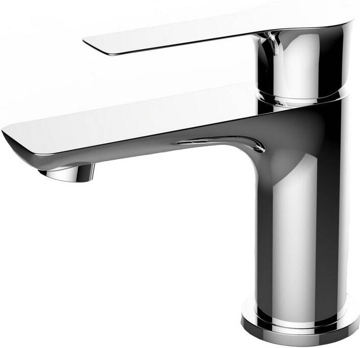 Wiesbaden Wastafelkraan Condor Opbouw Laag Mengkraan Rond Chroom 1 Greeps - Foto 2