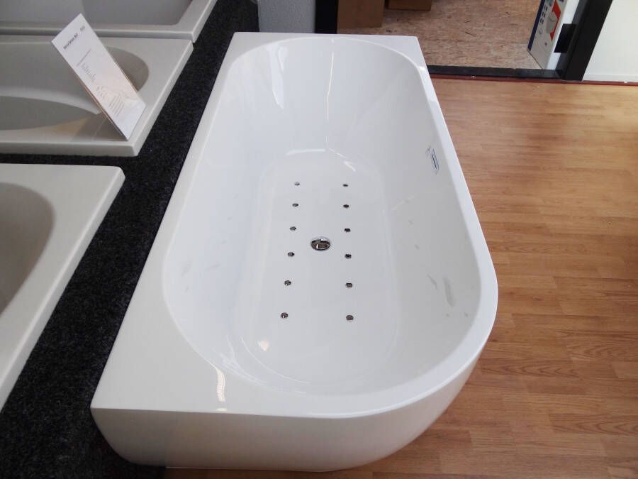 Wiesbaden Corner rechts bubbelbad met WPv1 systeem 180x80 wit
