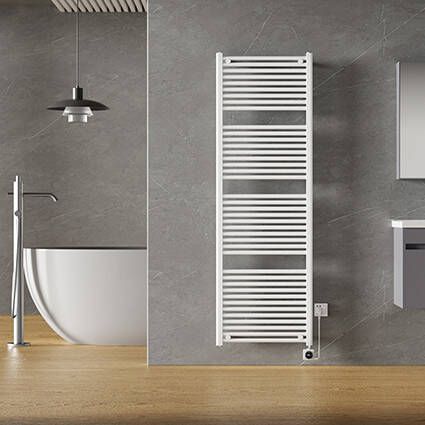 Wiesbaden Elara elektrische radiator Smart WiFi 181 7 x 60 cm glans wit