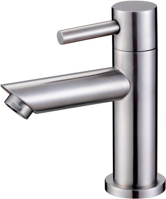 Wiesbaden Fonteinkraan 304 | Opbouw | Koudwater kraan | Standaard model | Rond | RVS look - Foto 3