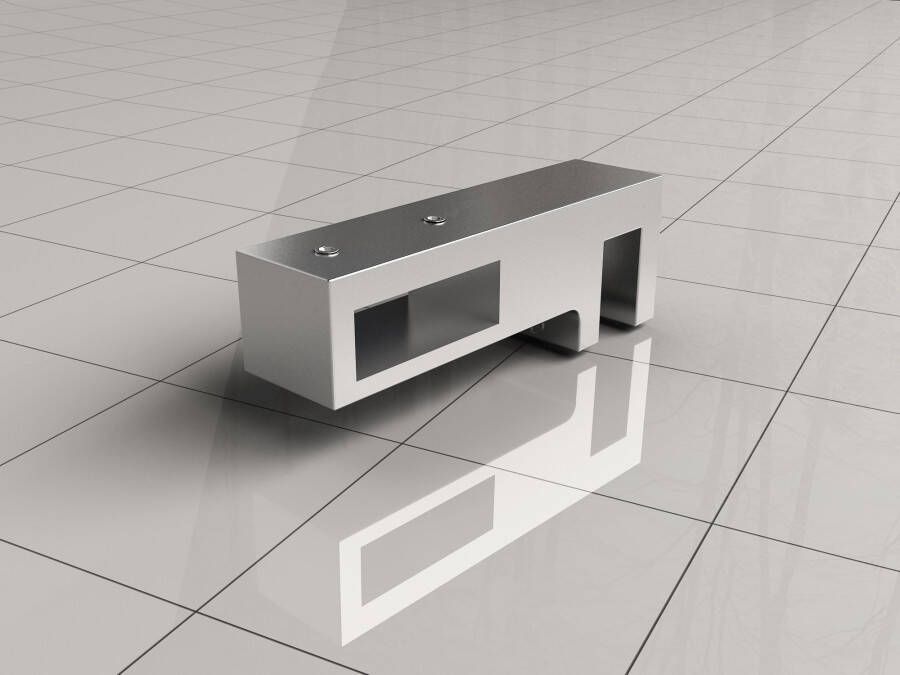 Wiesbaden glaskoppeling zijkant stabilisatiestang chroom 20.3875