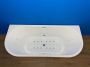 Wiesbaden half vrijstaand bubbelbad Advance systeem 170x75 wit - Thumbnail 1