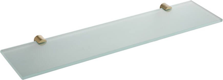 Wiesbaden Ida glazen planchet 52x14 cm geborsteld messing