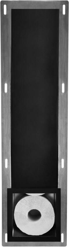 Wiesbaden Toiletrolhouder Inbouw Reserve 14x66x12cm Mat Zwart - Foto 6