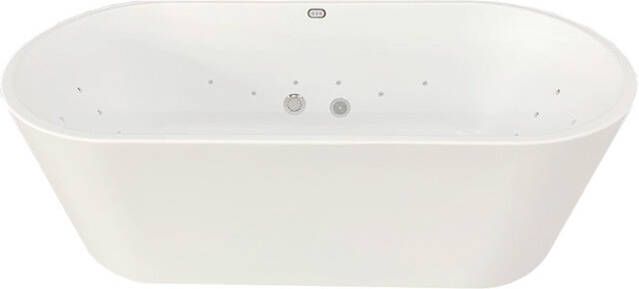 Wiesbaden Libero Twenty vrijstaande whirlpool met Advance systeem 178x80 wit