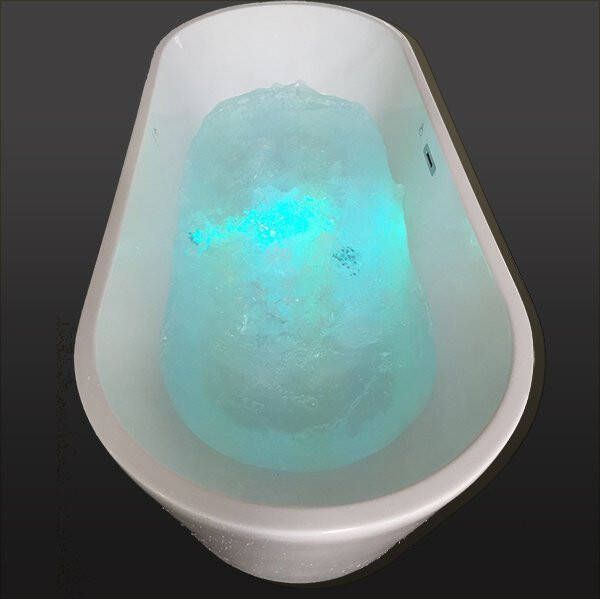 Wiesbaden Libero vrijstaand bubbelbad met WPv1 systeem 180×80 mat wit