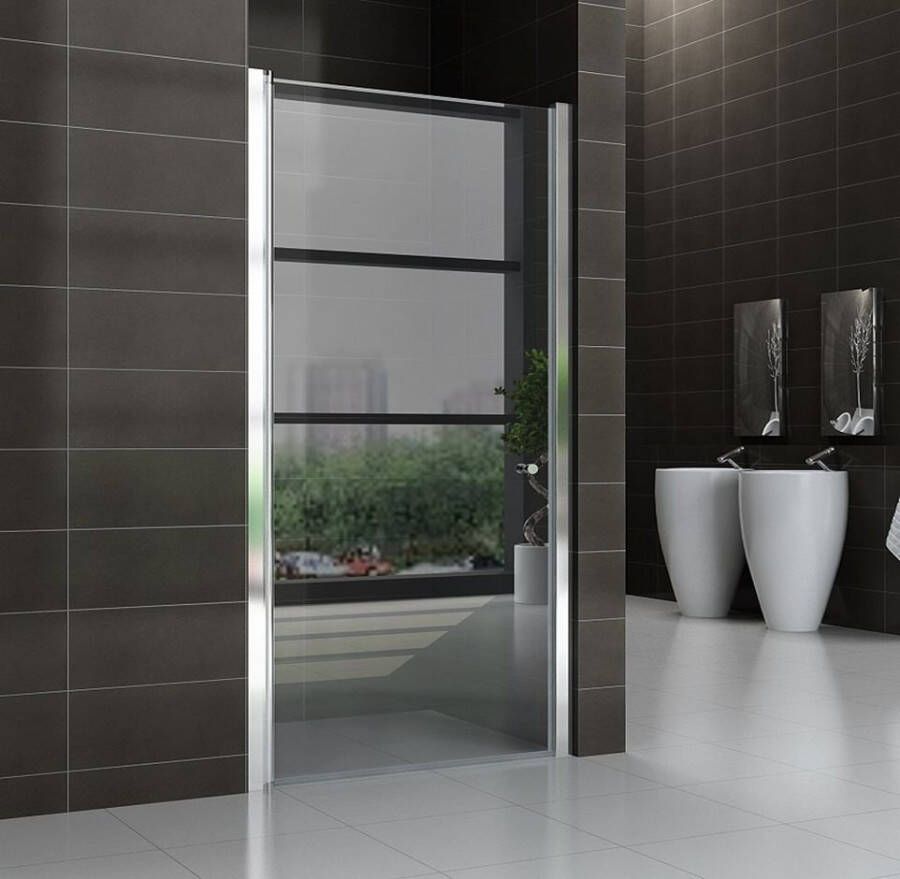 Wiesbaden nisdeur met profiel 100x202 8mm NANO glas