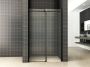 Wiesbaden Douchedeur Nisdeur Schuifdeur 2-Delig 110x200cm Mat Zwart Antikalk Helder Glas 8mm Veiligheidsglas Easy Clean - Thumbnail 2