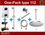 Wiesbaden Thermostatische Inbouw Regendouche Set Type 112 Plafondarm 30 cm Rond Glijstang incl. Inbouwdeel - Thumbnail 4