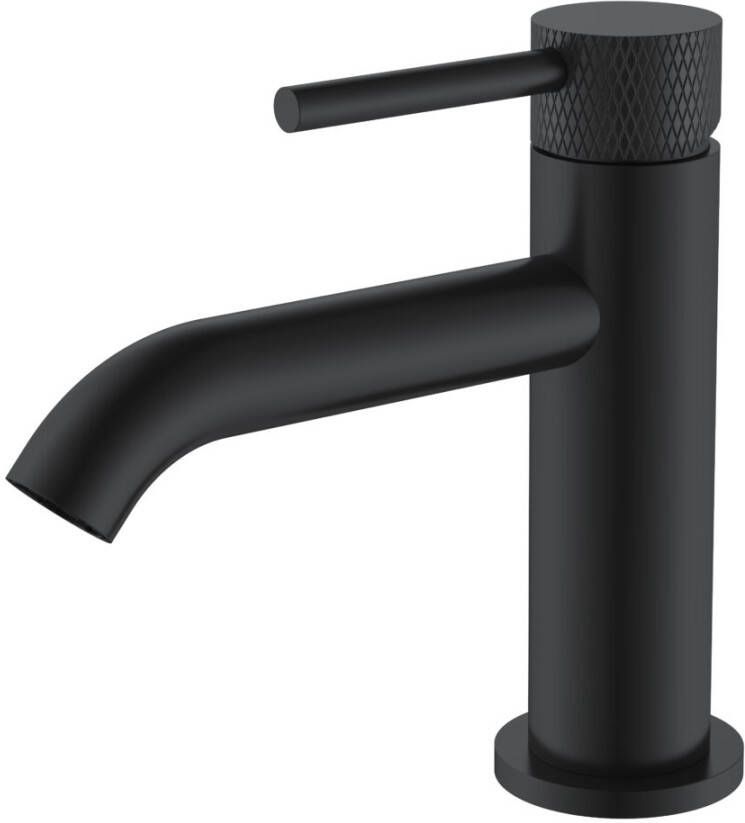 Wiesbaden Ribbd fonteinkraan 1 2" mat zwart 29.5372