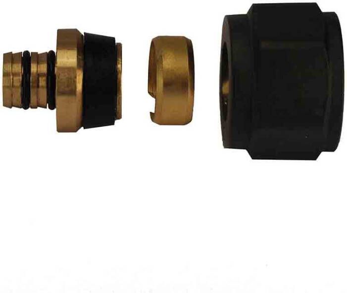 Riko luxe adaptor 16x2 0 Eurok. mat zwart 43.3584