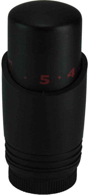 Wiesbaden Luxe Thermostaatknop Riko M-30 Mat Zwart
