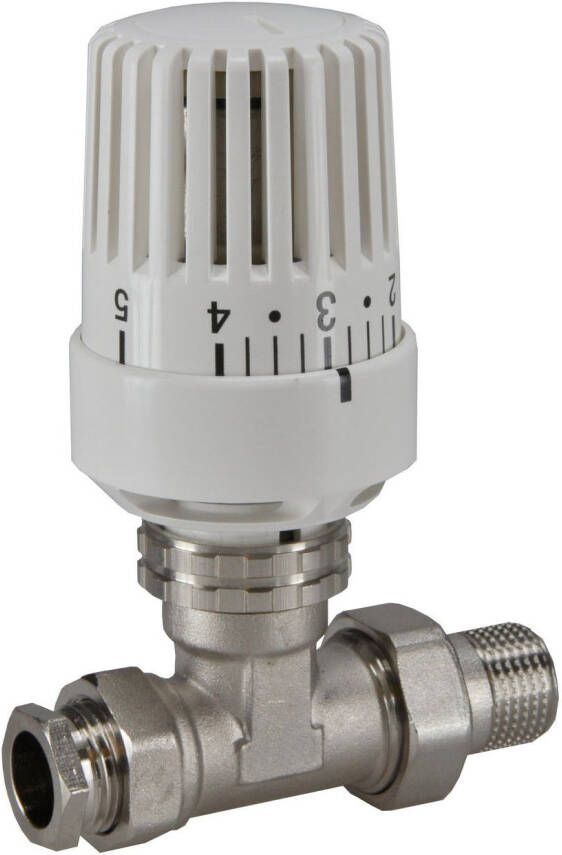 Riko thermostatische radiatorventiel 1 2&apos;&apos;x15mm recht 43.3514