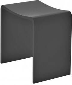 Wiesbaden Solid Surface kruk 40x30x42.5 mat zwart