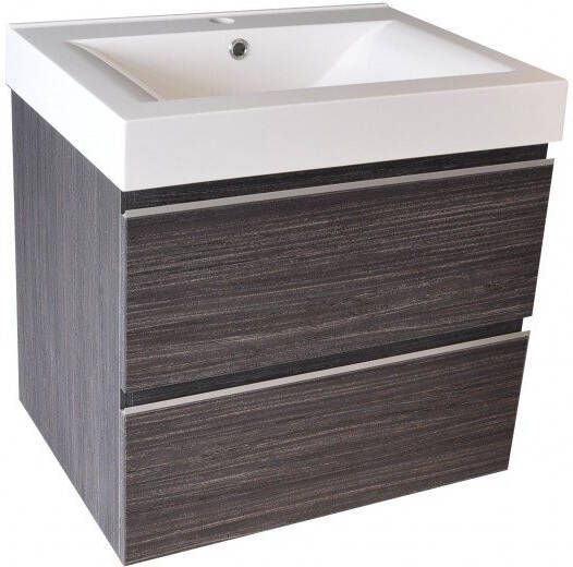 Wiesbaden Tigris 60 houtnerf grijs badmeubel