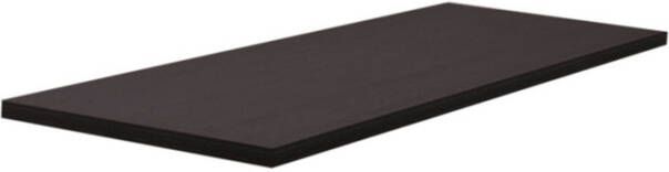 Wiesbaden Wastafelblad Vision Rechthoek 100x46x2 5cm MDF Houtnerf Wit Zonder Afvoergat