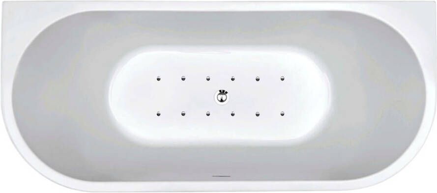 Wiesbaden Wall bubbelbad met WPv1 systeem 170x75 wit