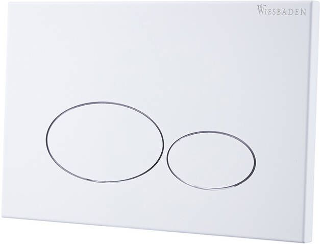Wiesbaden X32 Metal drukplaat voor inbouwreservoir mat wit 32.4678