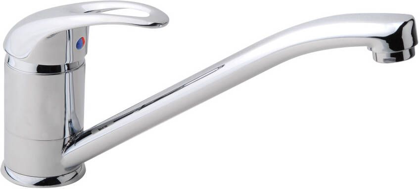 Xellanz Keukenkraan Athos | Opbouw | 360° Draaibaar | Mengkraan | 1-hendel | Rond | Chroom - Foto 2