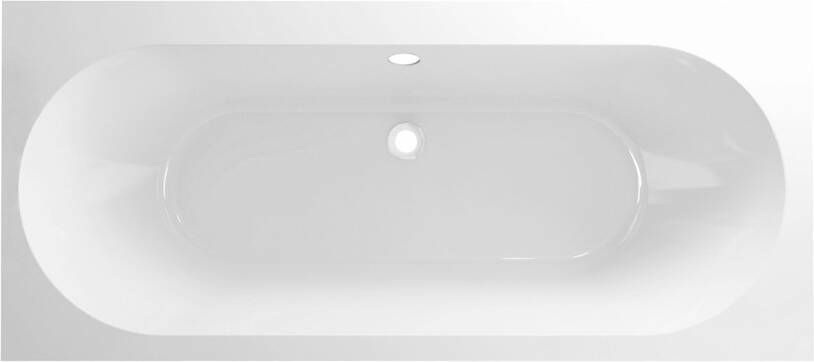 Xellanz Ligbad Inbouw Portus Rechthoek 1-2 Persoons Duobad 80x180x49cm Acryl Badkuip Mat Wit - Foto 2