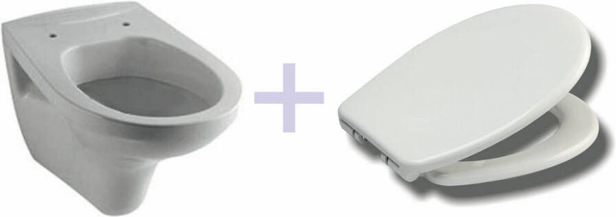 Xellanz Geberit wandcloset met Ultimo 3.0 toiletzitting softclose en quick release glans wit - Foto 2