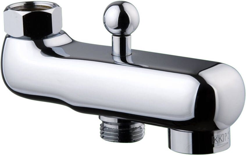 Xellanz Basic opbouw uitloop voor douchekraan met omstelknop 10 cm messing chroom