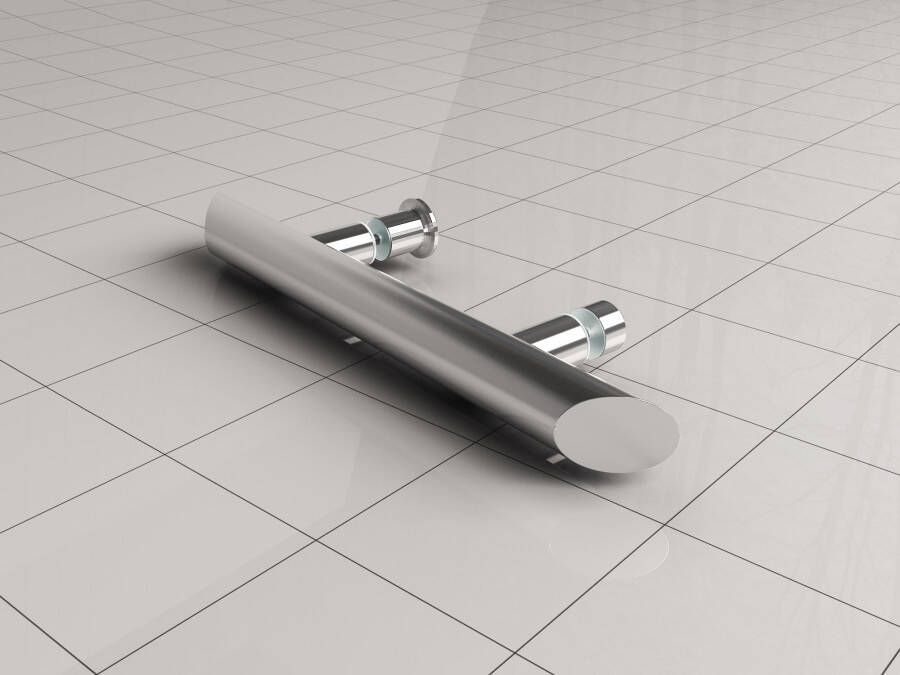 Wiesbaden Deurgreep type 2 | Universeel | 25 cm | Chroom - Foto 2