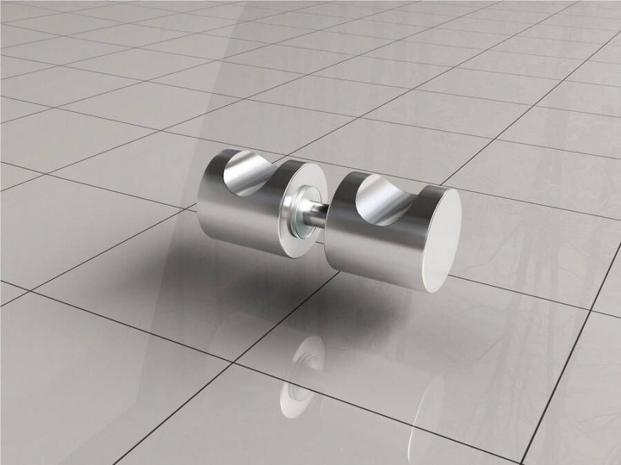 Xellanz losse deurknop voor douche deur chroom - Foto 2