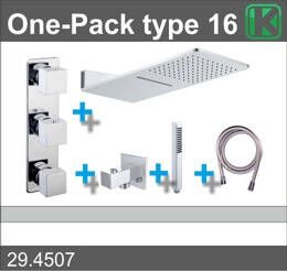 Xellanz one-pack inbouwthermostaatset type 16 (24x55)