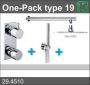 Xellanz Regendoucheset Inbouw Muur Mila Thin 30cm Rond Chroom Thermostaatkraan Handdouche - Thumbnail 4