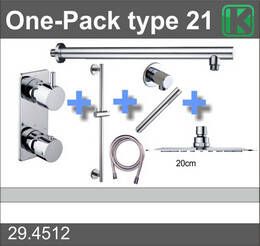 Xellanz one-pack inbouwthermostaatset type 21 (20cm ufo)