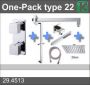 Wiesbaden Thermostatische Inbouw Regendouche Set Type 22 Wandarm Hoofddouche 20 cm Vierkant Glijstang - Thumbnail 3