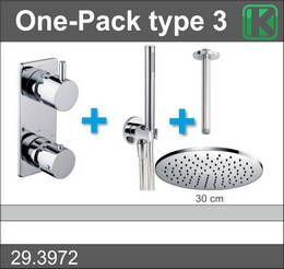 Xellanz one-pack inbouwthermostaatset type 3 CHR (30cm)