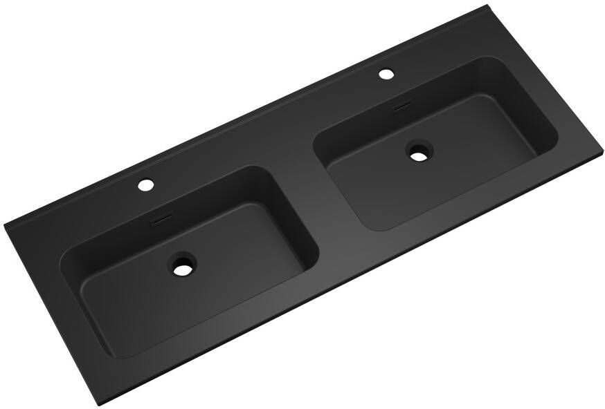 Wiesbaden Wastafel Ribbella 120 cm Mat Zwart