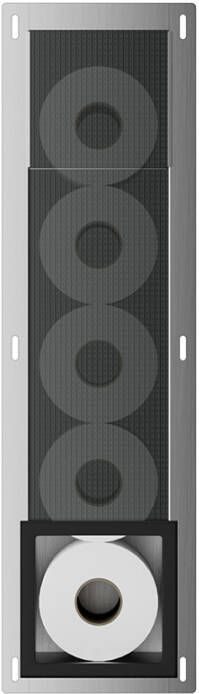 Wiesbaden Reserverolhouder Inbouw Rocko Mat Zwart - Foto 1