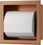 Sub Rocko inbouw toiletrolhouder zonder klep 14 7 x 17 3 x 8 6 cm geborsteld brons koper - Thumbnail 2