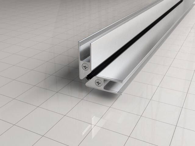 Xellanz Riko universele magneetstrip deur 8 mm aluminium chroom lengte 198 cm