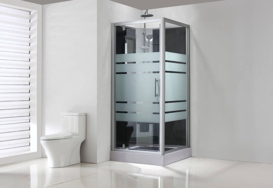 Wiesbaden Xellanz Wiesbaden Thermo complete douchecabine 90x90 cm mat chroom - Foto 3