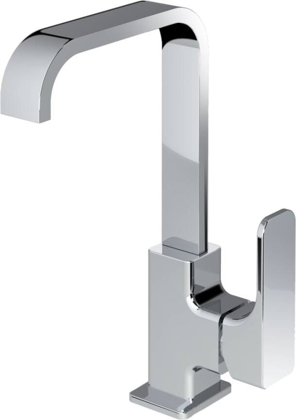 Xenz Wastafelkraan Aragon Opbouw Hoog Mengkraan 26.5cm Chroom 1 Greeps