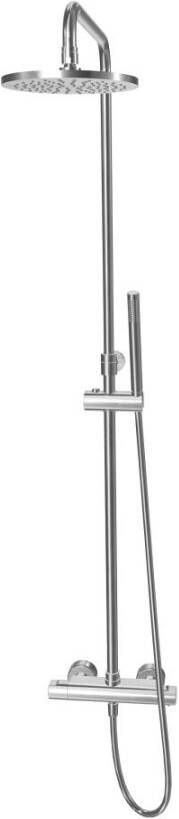 Xenz Basic douche opbouwset Messing chroom