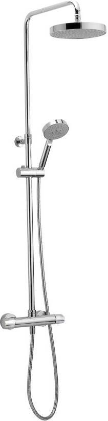 Xenz Regendoucheset Duero Opbouw 80cm Thermostatisch Chroom Hoogglans 20cm Met Handdouche