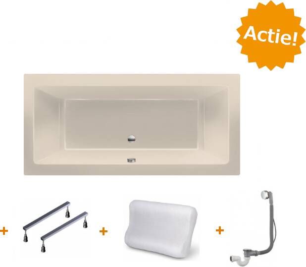 Xenz Beterbad Society duobad 200x90 cm mat crème