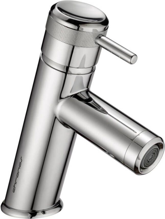 Xenz Wastafelkraan Chronos Opbouw Rond Chroom 1 Greeps