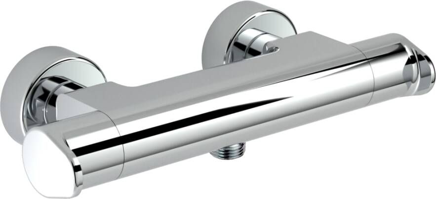 Xenz Douchekraan Cinca 15cm Hartafstand Thermostatisch Opbouw Rond 2 Greeps Safe Touch - Foto 2